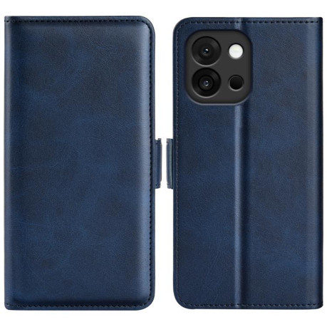 Чехол-книжка Dual-side Magnetic Buckle для OnePlus 13T - синий