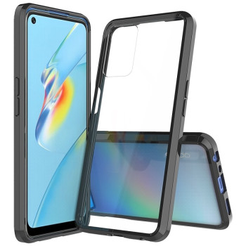 Акриловый противоударный чехол HMC с усиленной защитой углов на OPPO A54 4G - черный