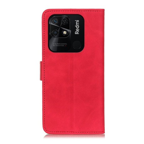 Чохол-книжка KHAZNEH Cowhide Texture на Xiaomi Poco C40/Redmi 10c - червоний