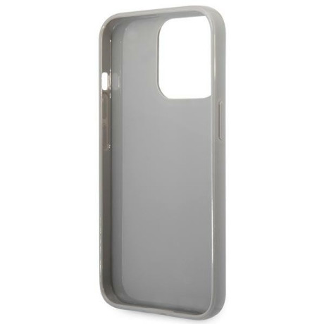 Оригинальный чехол Karl Lagerfeld Monogram Iridescent для iPhone 14 Pro Max - silver