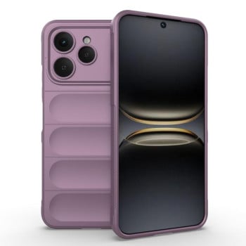 Силиконовый чехол Magic Flannel на Tecno Spark 40 4G Global — фиолетовый