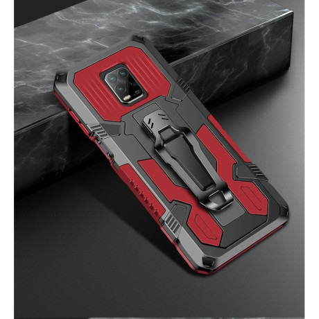 Противоударный чехол Armor Warrior для Xiaomi Redmi Note 9S - красный