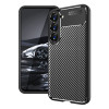 Ударозахисний чохол HMC Carbon Fiber Texture на Samsung Galaxy S23 5G - чорний