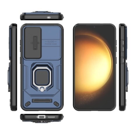 Протиударний чохол Sliding Camshield для Samsung Galaxy S25 5G - синій