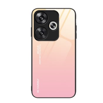 Скляний чохол Gradient Color для Xiaomi Poco F6 - рожевий