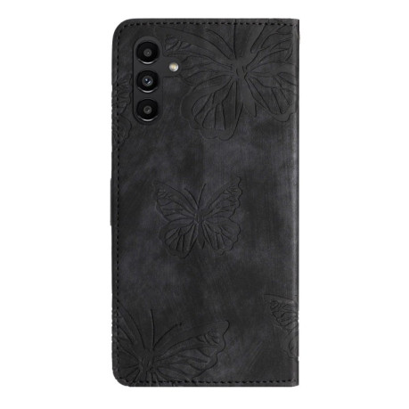 Чохол-книжка Embossed Butterfly для Samsung Galaxy A56 5G - чорний