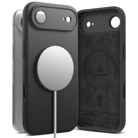 Оригінальний силіконовий чохол Ringke Silicone Magnetic з MagSafe на iPhone Air - Black
