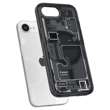 Оригинальный чехол Spigen Ultra Hybrid  Zero One Mag для iPhone 16e - Black