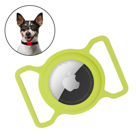 Брелок-петля на кошачий или собачий ошейник для Apple AirTag - зеленый