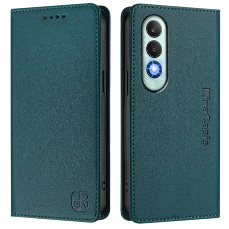 Чохол-книжка Retro Skin Feel Business Magnetic на OnePlus Nord CE 4 - зелений