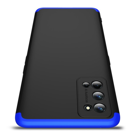 Протиударний чохол GKK Three Stage Splicing на Realme 7 Pro - чорно-синій