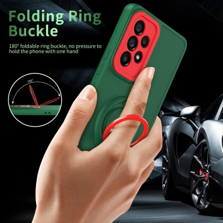 Протиударний чохол Eagle Eye Ring Holder Samsung Galaxy A73 5G - зелений