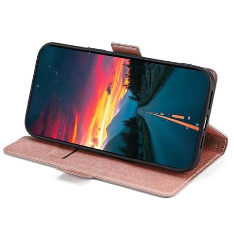 Чехол-книжка Voltage Side Buckle на Infinix Note Edge 5G — розовое золото