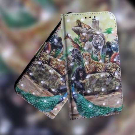 Чохол-книжка 3D Colored Horizontal для Xiaomi Redmi Note 14S/ 13 Pro 4G / POCO M6 Pro 4G - Zoo