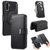 Чехол-книжка CaseNeo MagSafe RFID Anti-theft Zipper Wallet Retro Leather для Samsung Galaxy A37 5G / A36 5G — чёрный
