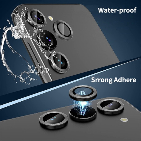 Защитное стекло на камеру ENKAY Aluminium для Samsung Galaxy A15 4G / 5G - голубое