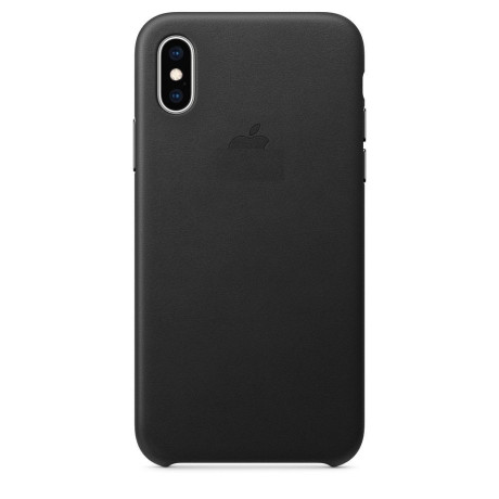 Кожаный Чехол Leather Case Black для iPhone X/Xs