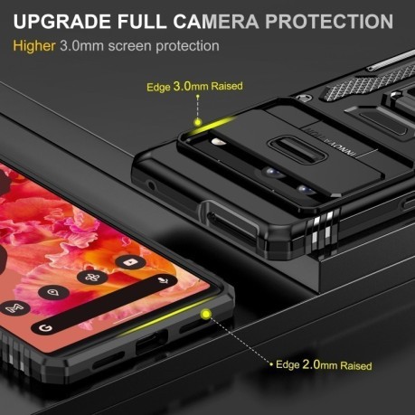 Противоударный чехол Armor Camera Shield для Google Pixel 9/9 Pro - черный