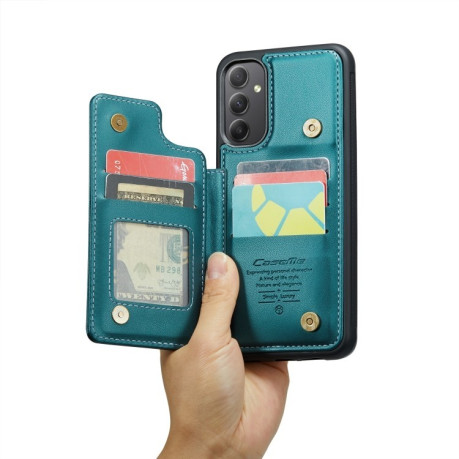 Чехол CaseMe C22 Card Slots Holder RFID Anti-theft для Samsung Galaxy A34 5G - синий