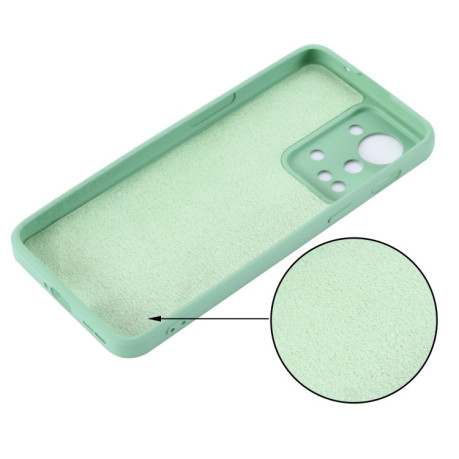 Силиконовый чехол Solid Color Liquid Silicone на OnePlus Nord 2T - зеленый