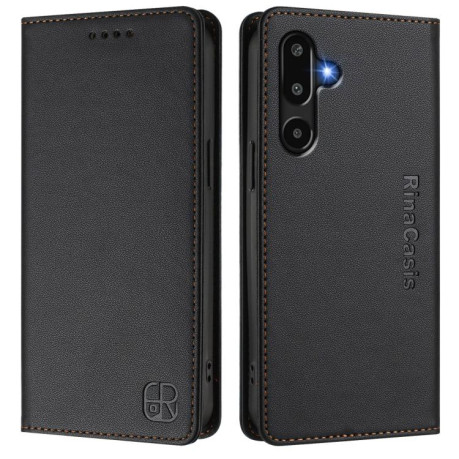 Чехол-книжка RC01 Dual-Folded Magnetic Suction RFID Leather на Samsung Galaxy M16 / F16 5G Global - черный