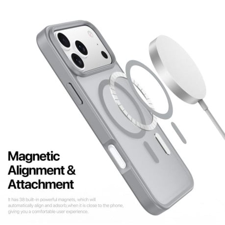 Чехол DUX DUCIS Yind Series с MagSafe гибрид на iPhone 17 Pro Max - серый