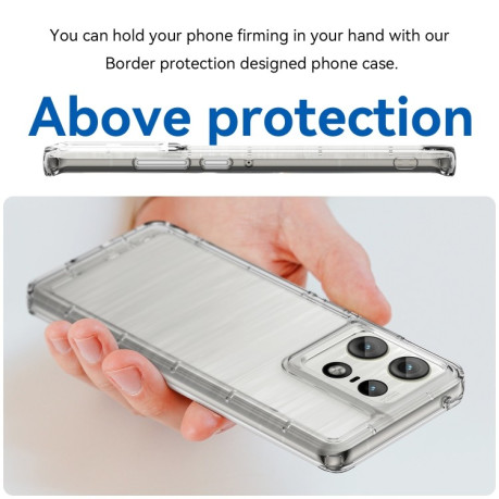 Противоударный чехол Candy Series для Motorola Edge 50 Pro - прозрачный