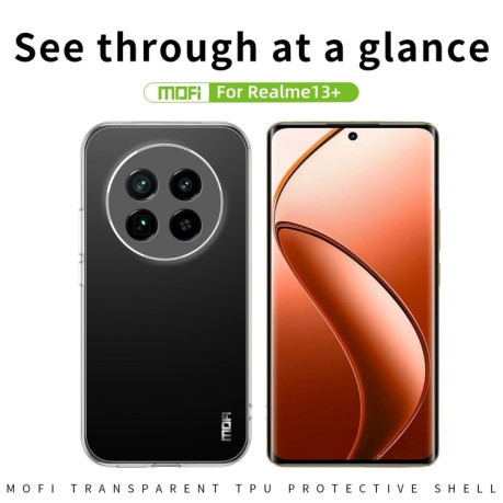 Ультратонкий чохол MOFI Ming Series для Realme 13+ 5G/13 Pro 5G/13 Pro+ - прозорий