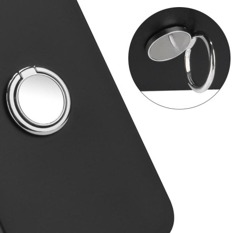 Противоударный чехол Matte with Ring Holder для Xiaomi Redmi Note 14 4G 164.48mm - серебристый