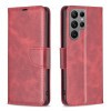 Чехол-книжка Retro Lambskin Texture для Samsung Galaxy S24 Ultra 5G - красный