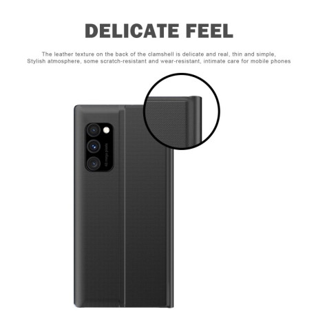 Чохол-книга Clear View Standing Cover на Galaxy A81/M60s/Note 10 Lite - чорний