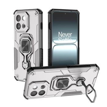 Противоударный чехол Metal Kickstand TPU Hybrid PC для OnePlus 13T - серый