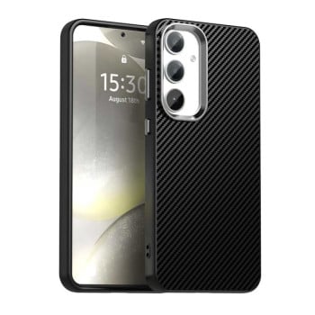 Ударозащитный чехол Carbon Fiber Series IMD на Samsung Galaxy S25 5G - черный