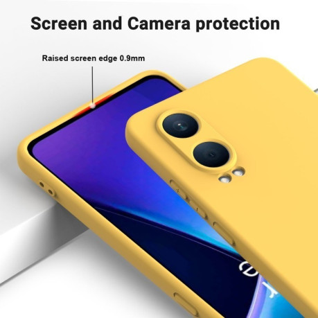 Силіконовий чохол Solid Color Liquid Silicone для OnePlus Nord CE4 Lite Pro XL - жовтий