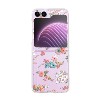 Противоударный чехол Transparent Painted для Samsung Galaxy  Flip 6/Flip 7 FE 5G - Small Floral