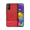 Противоударный чехол  Cloth Texture на  Samsung Galaxy S20-красный