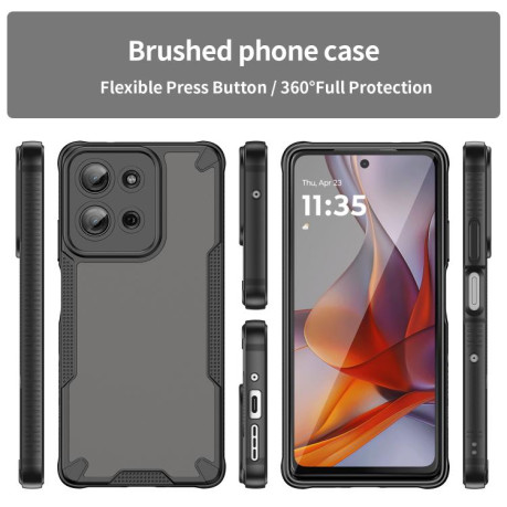 Протиударний чохол Armor Glaze PC Hybrid для Motorola Moto G75 5G - чорний