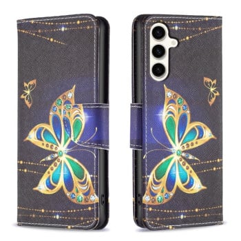 Чохол-книжка Colored Drawing Pattern для Samsung Galaxy S23 FE 5G - Butterfly