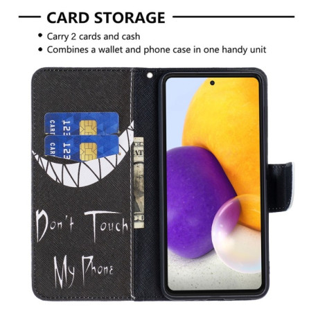 Чохол-гаманець Colored Drawing Pattern для Samsung Galaxy A73 5G - Smirk