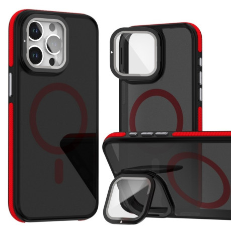 Протиударний чохол Magsafe Dual-Color Skin Feel Lens для iPhone 16 Pro - червоний