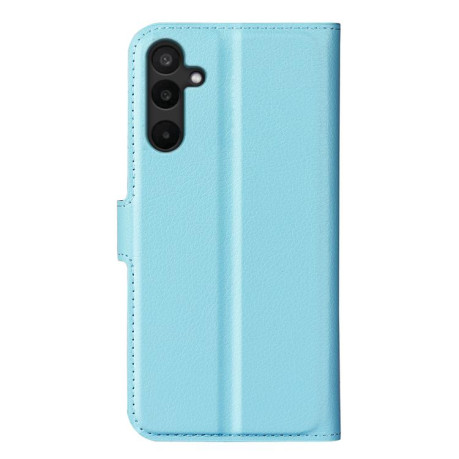 Чехол-книжка Litchi Texture Horizontal Flip Leather на Samsung Galaxy M16 / F16 - синий