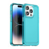 Противоударный чехол Candy Series для iPhone 15 Pro -прозрачно-голубой