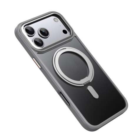 Ударозащитный чехол 360 Rotating MagSafe Magnetic Frosted на iPhone 17 Pro - серый