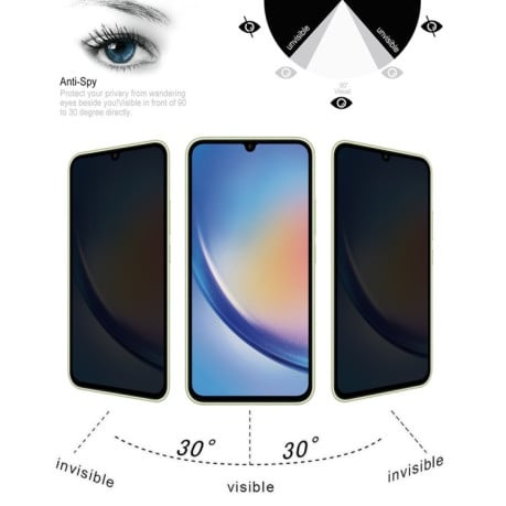 Защитное стекло Flat Surface Privacy для Samsung Galaxy A34 5G