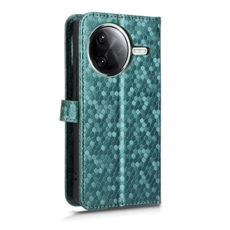 Чехол-книжка Honeycomb Dot для Xiaomi Poco F7 Pro 5G / F7 Ultra - зеленый