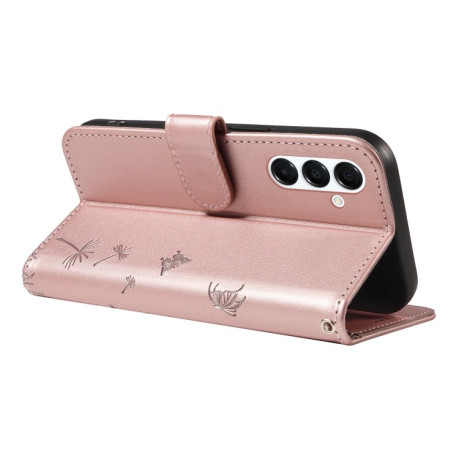 Чохол-книжка Dandelion Embossed Pattern Flip Leather  для Samsung Galaxy A26 5G - рожеве золото