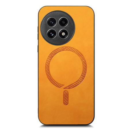 Чехол Solid Color Retro Magsafe для OnePlus 13R/Ace 5/Ace 5 Pro - желтый