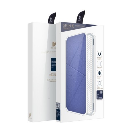 Чохол-книжка DUX DUCIS Skin X Series Samsung Galaxy S22 Ultra 5G - синій