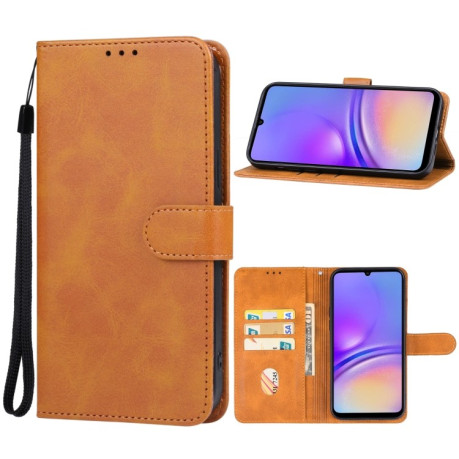 Чохол-книжка EsCase Leather для Samsung Galaxy A06 - коричневий