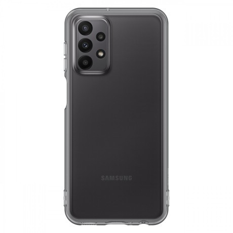 Оригінальний чохол Samsung Soft Clear Cover для Samsung Galaxy A23 - чорний